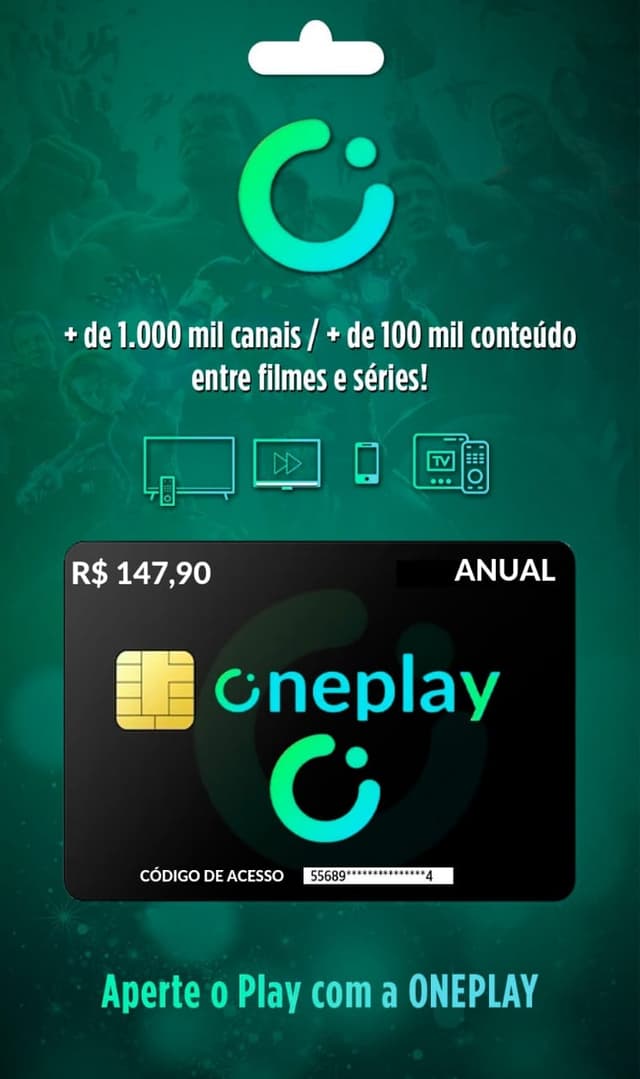 One Play App A melhor TV online do Brasil para streaming de TV ao vivo.